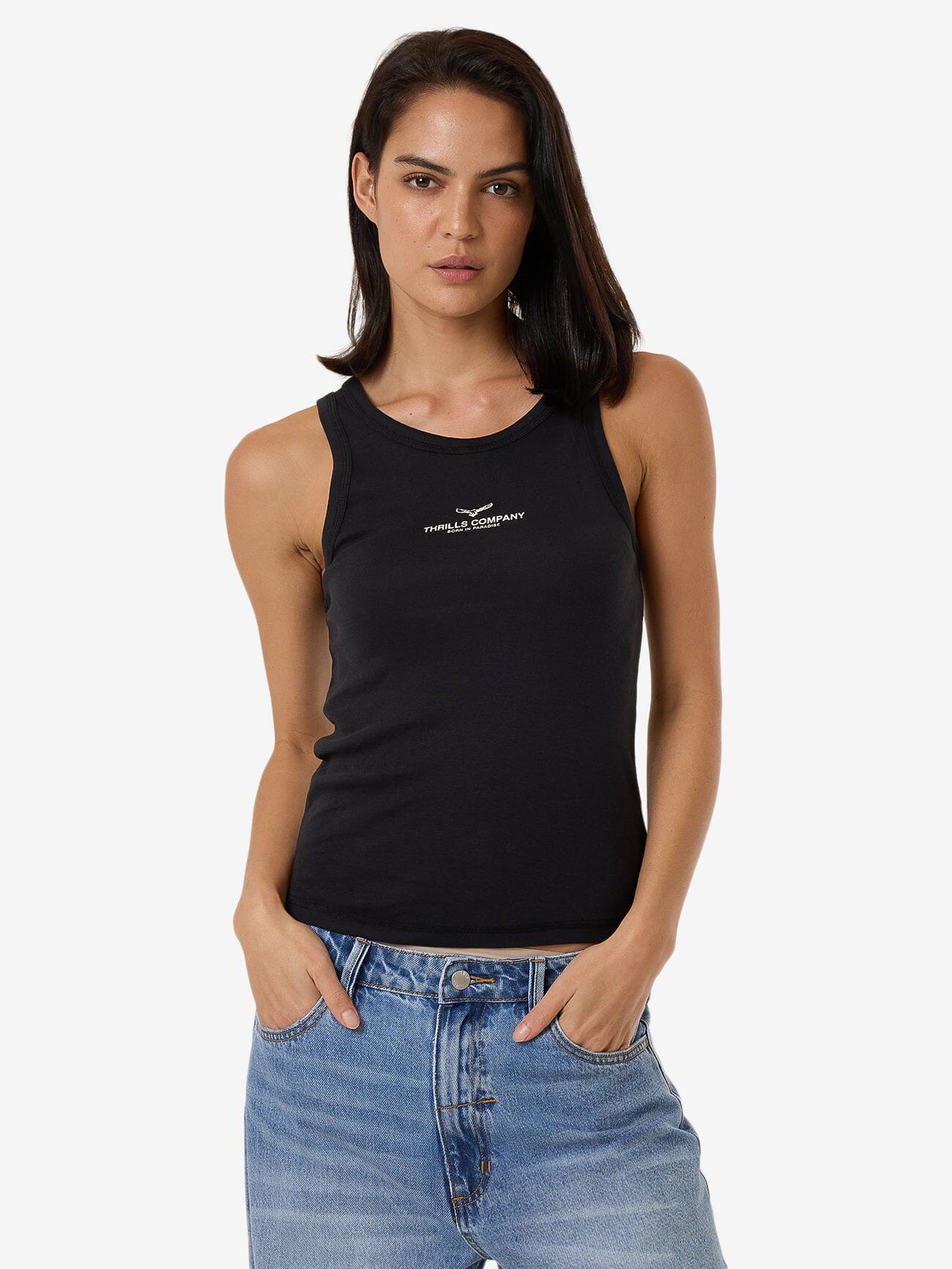 Emblem Of Strength Sloane Tank - Washed Black 4