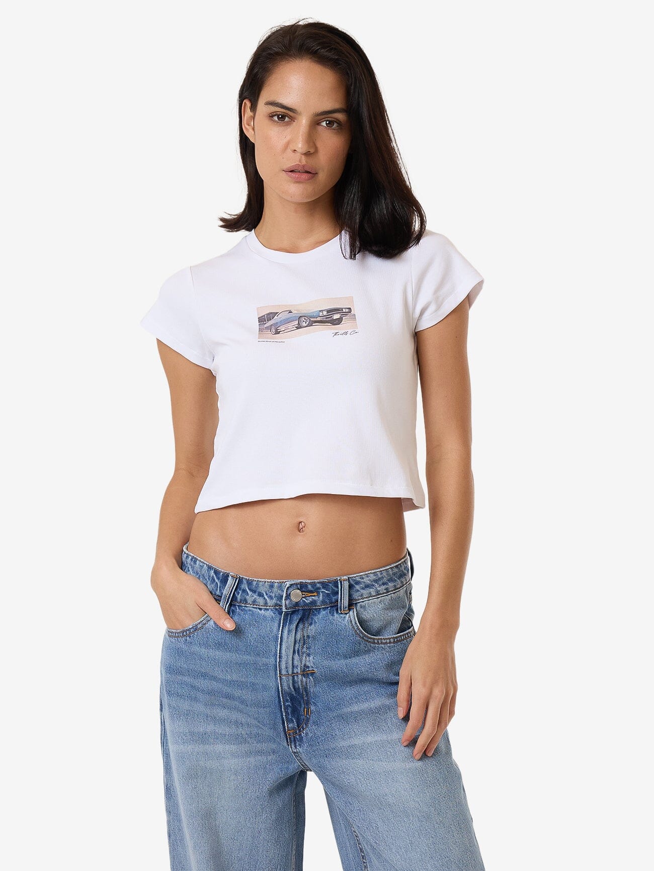 Paradise Wheels Mini Tee - White 4