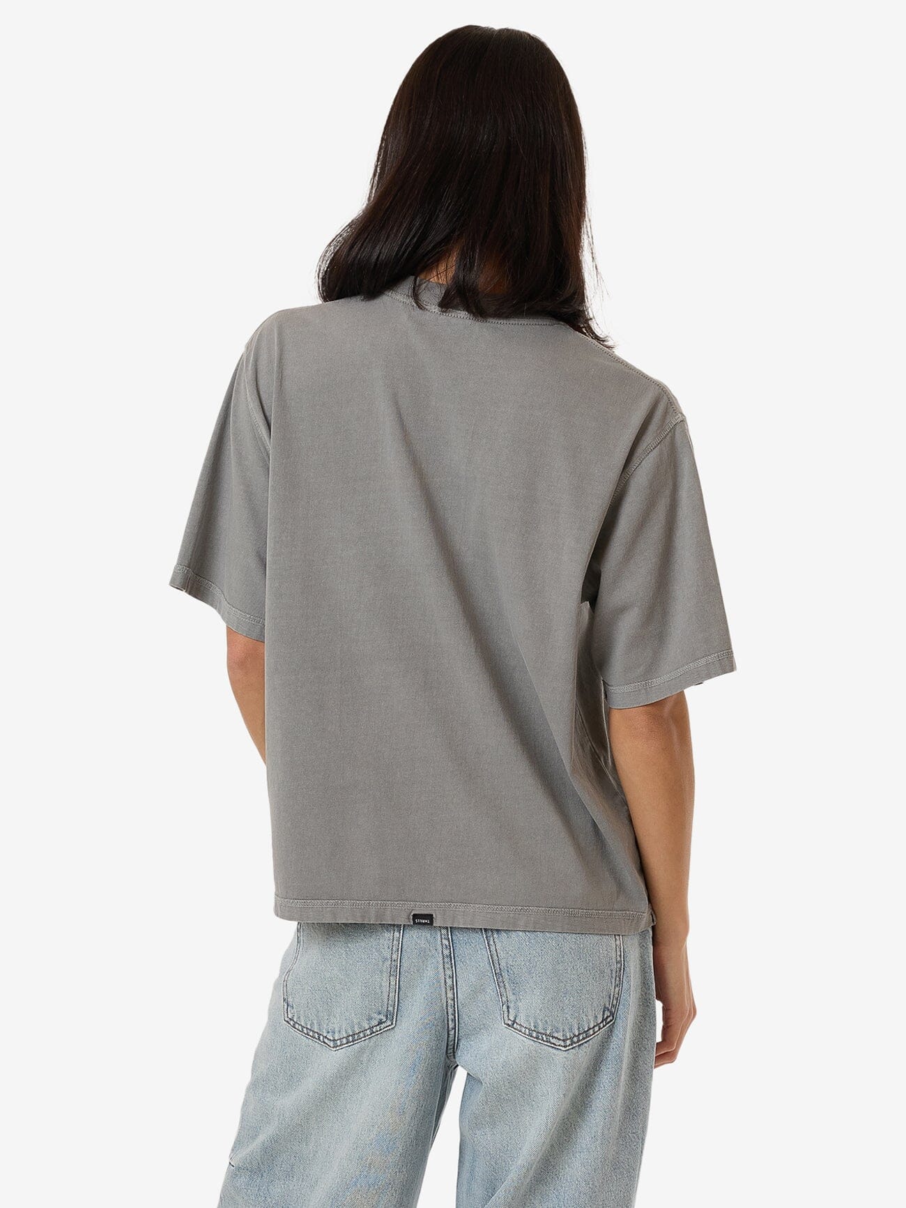 Stay Aware Square Tee - Washed Grey 4