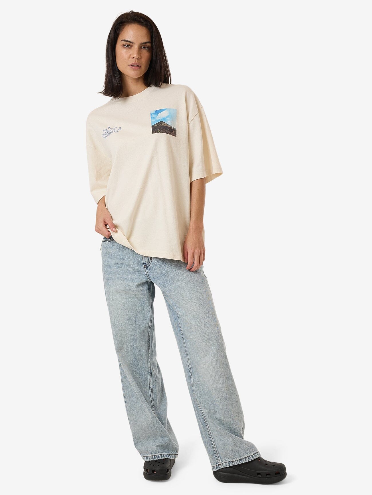 Integration Oversized Tee - Heritage White 4