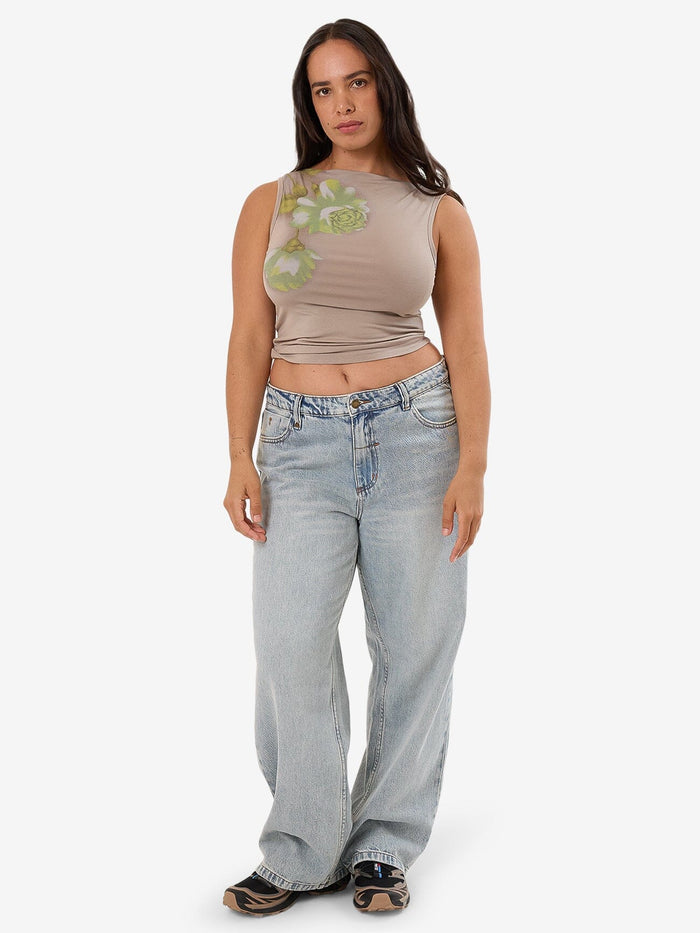 Amoroso Sabrina Tank - Silver Ash
