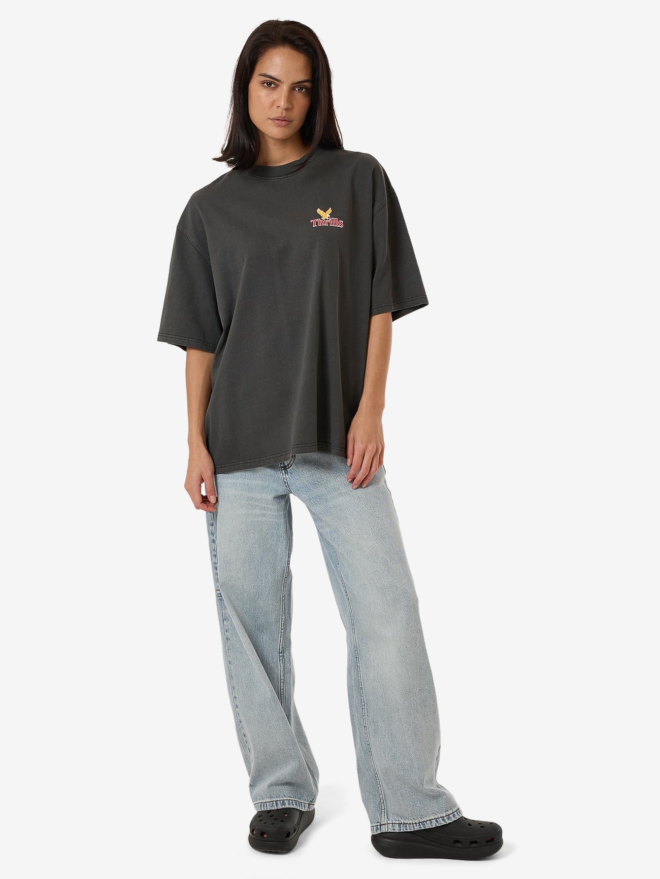 Never Stop Oversized Tee - Merch Black 4