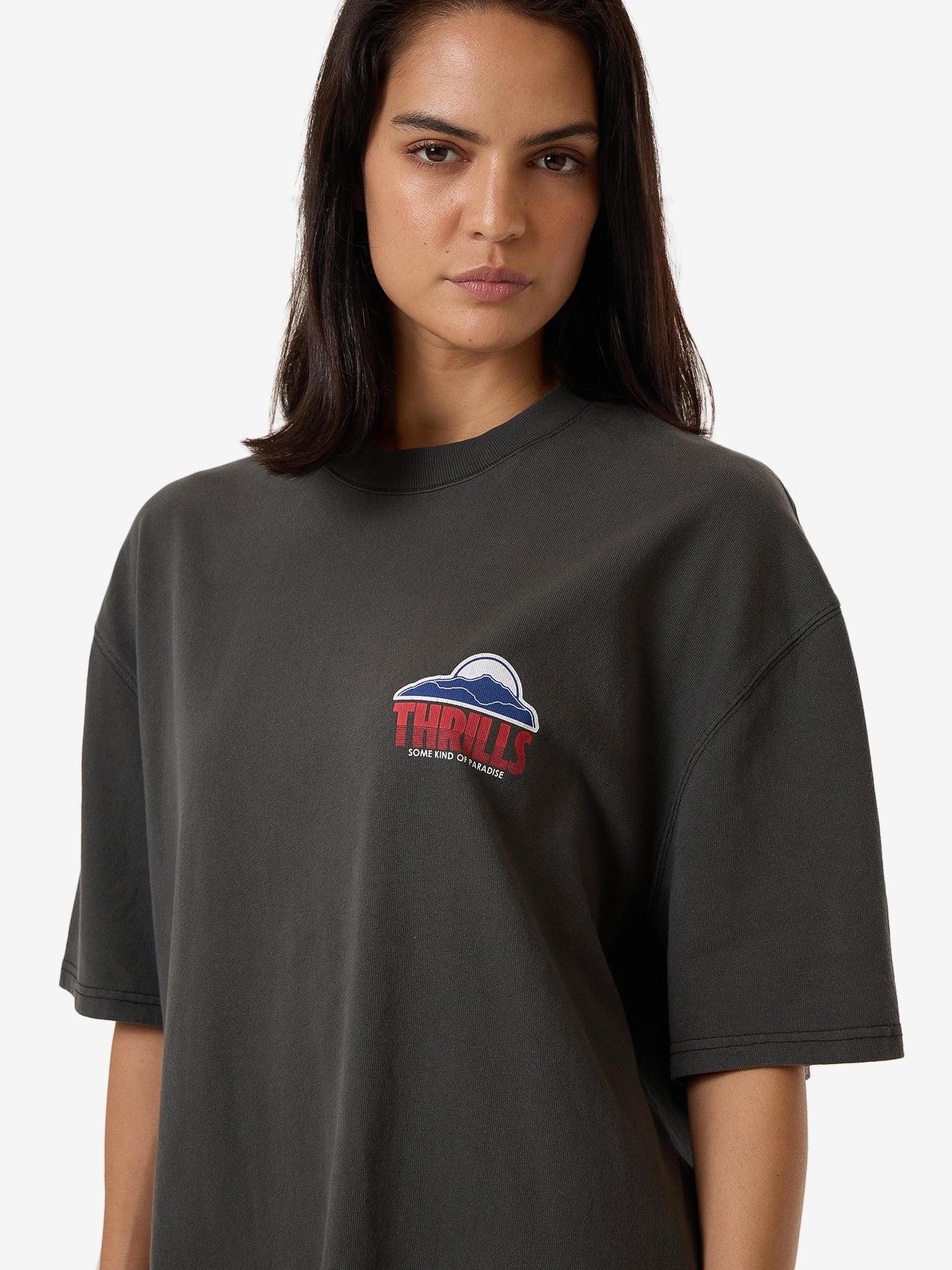 Beyond The Hills Oversized Tee - Merch Black 4