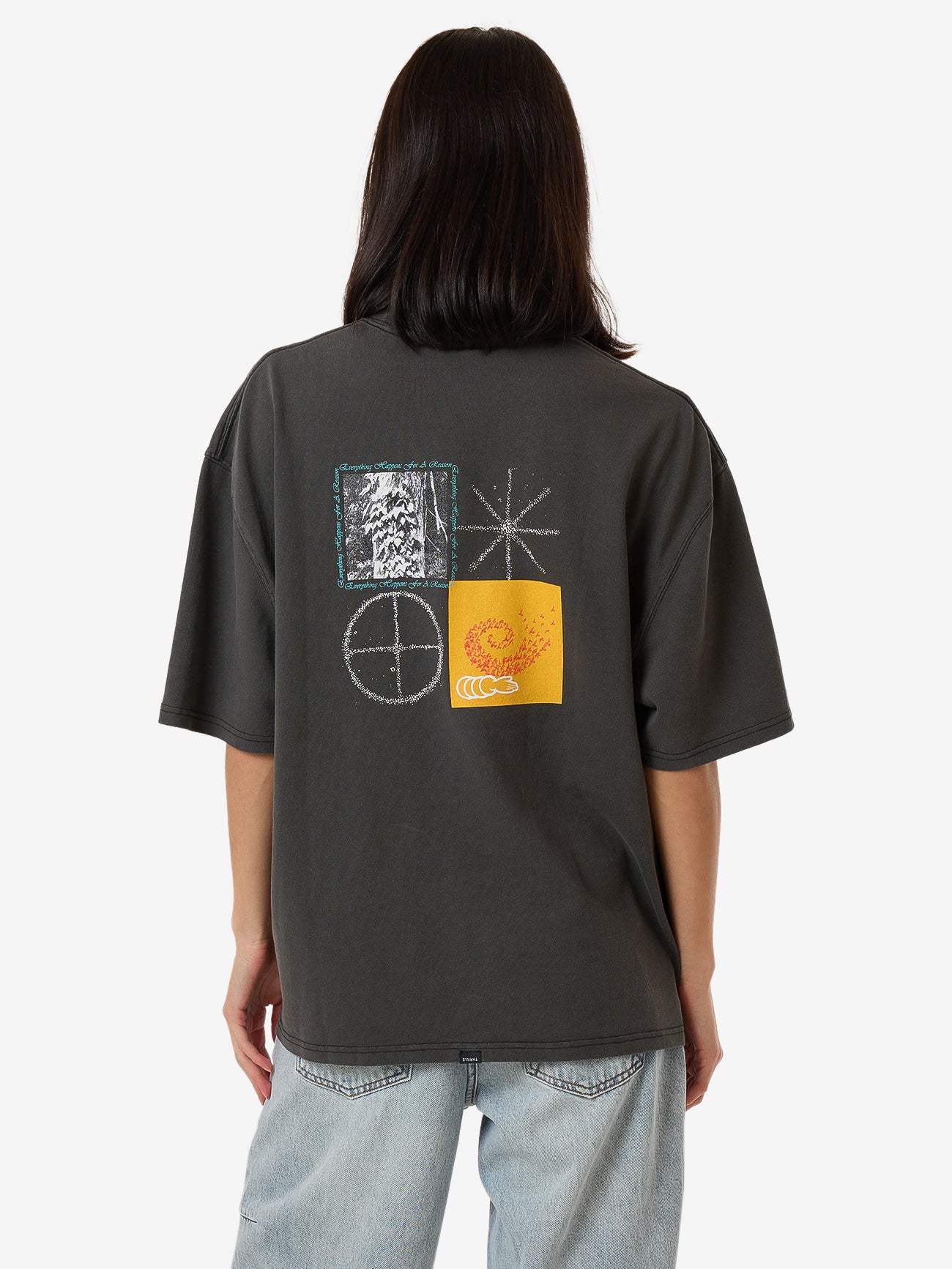 Everything Within Reason Oversized Tee - Merch Black 4