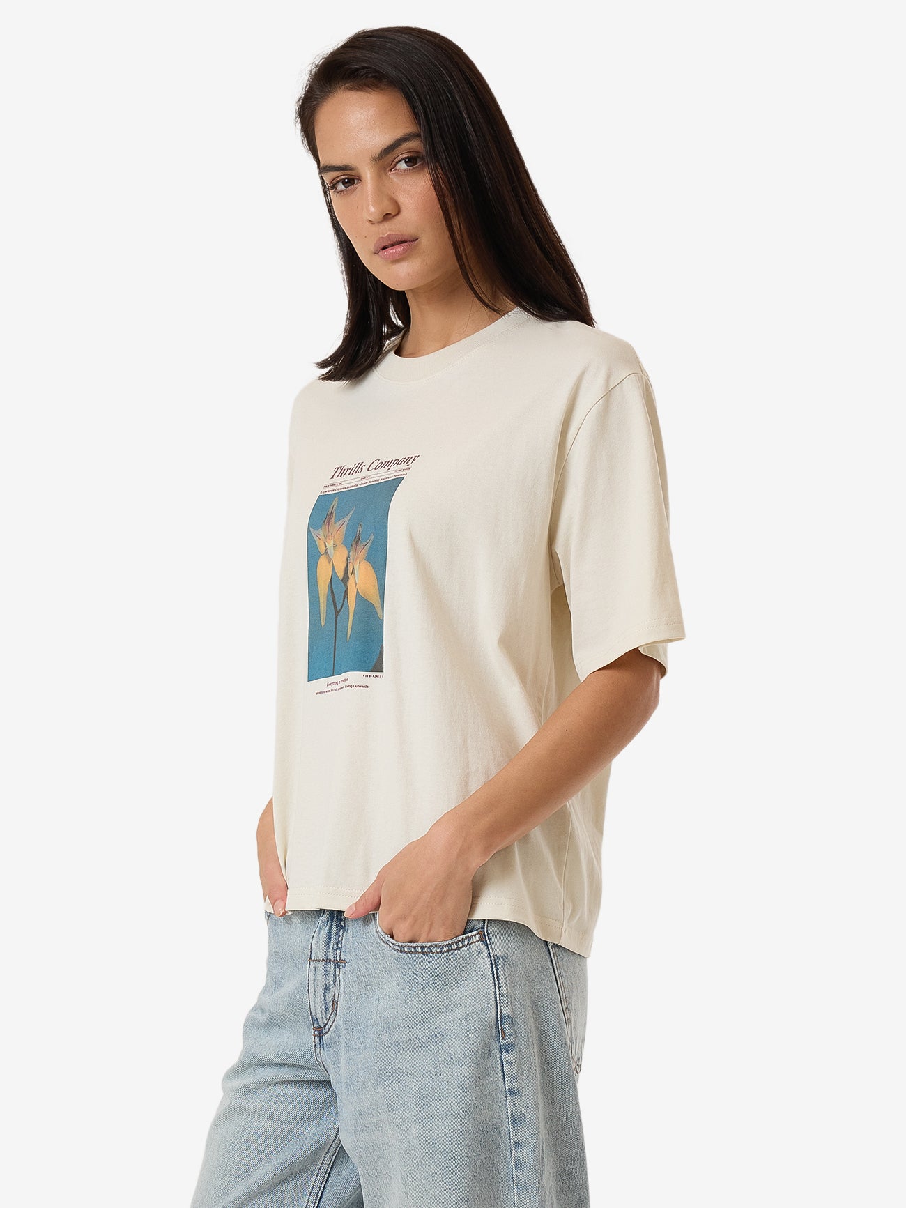 Flower Society Square Tee - Heritage White 4