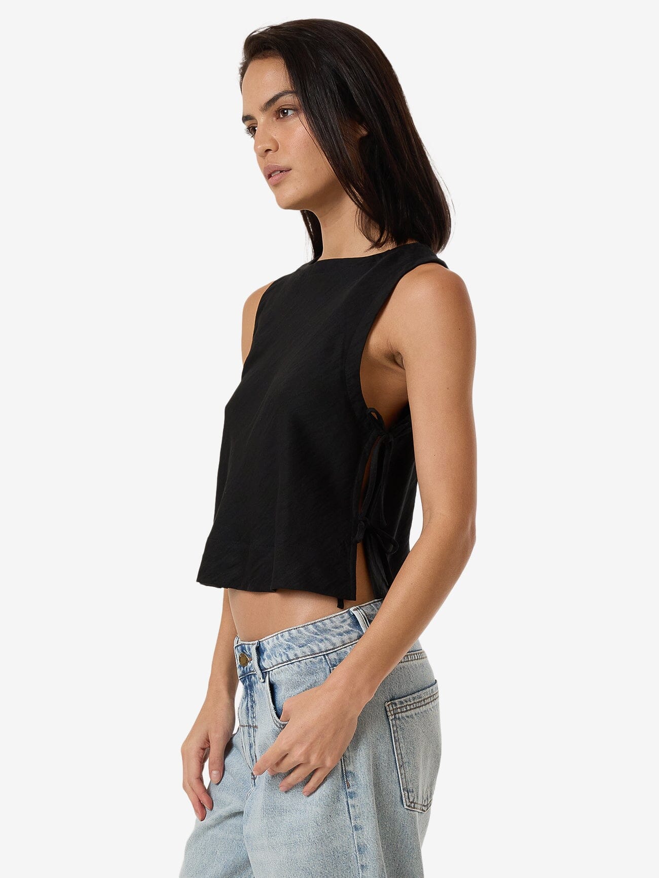 Ember Tie Top - Black 4