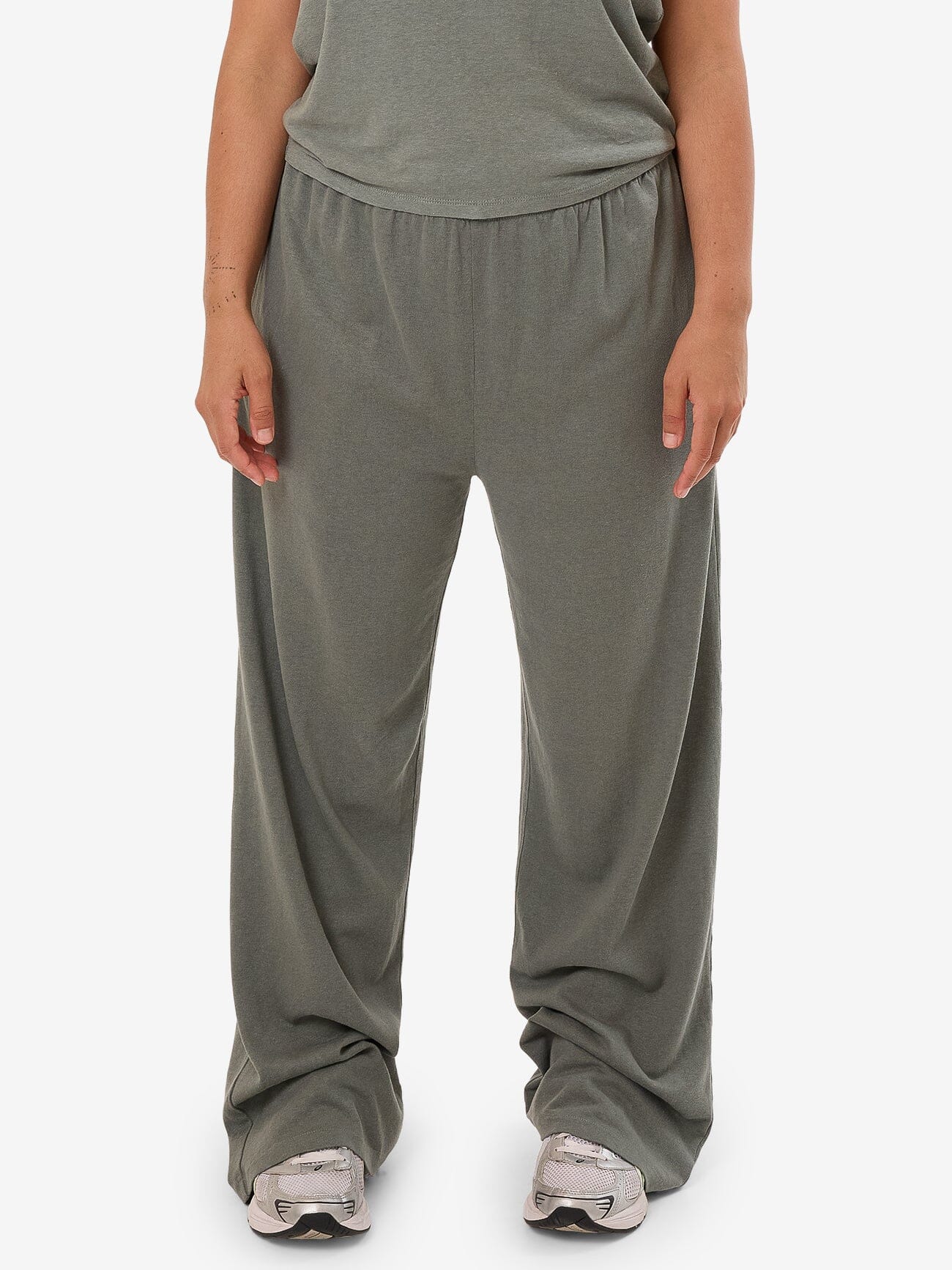 Hemp Relax Pant - Green Smoke