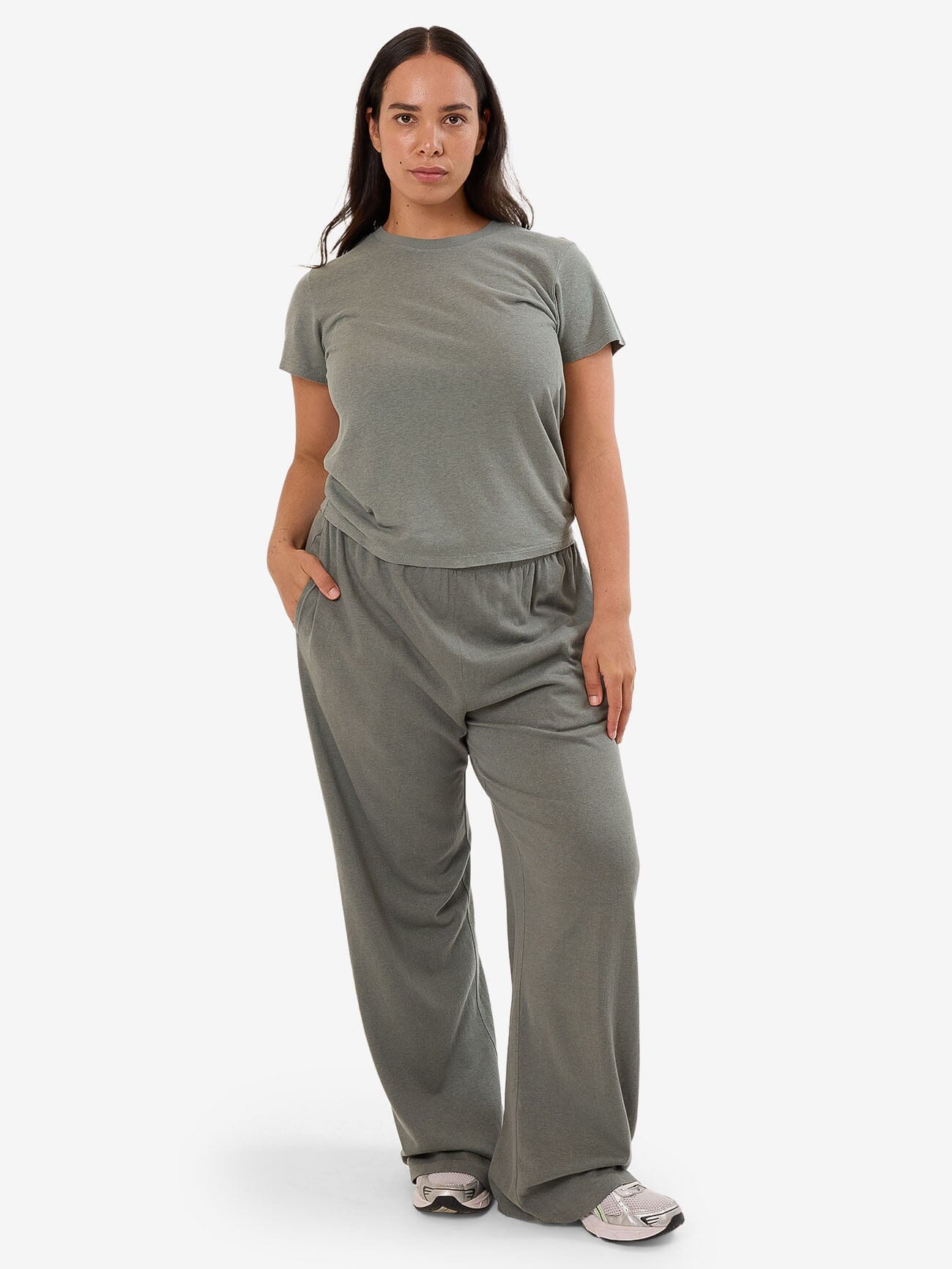 Hemp Relax Pant - Green Smoke