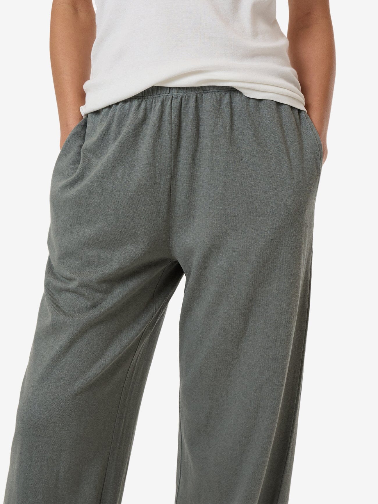 Hemp Relax Pant - Green Smoke 4