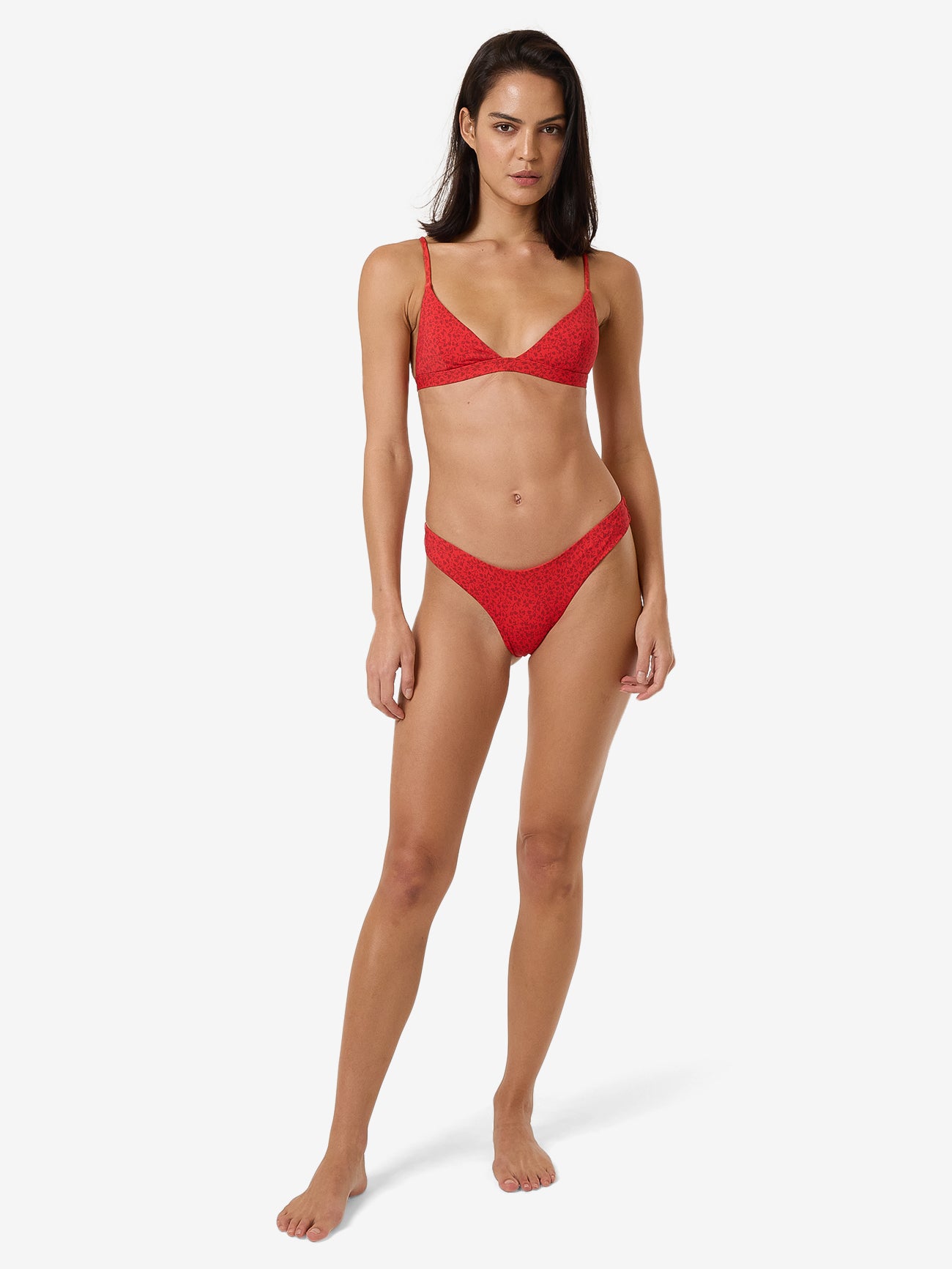 Zinnia Classic Bikini Bottom - Flame Red 4