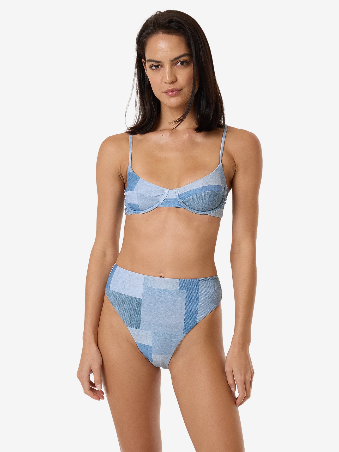 Shades Of Indigo Underwire Bikini Top - Blue 4