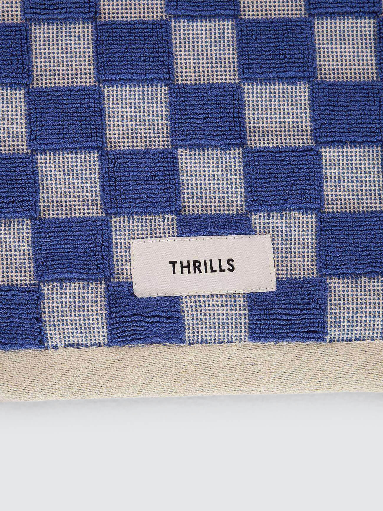 Aalto Terry Towel - Sigma Blue - Bone White