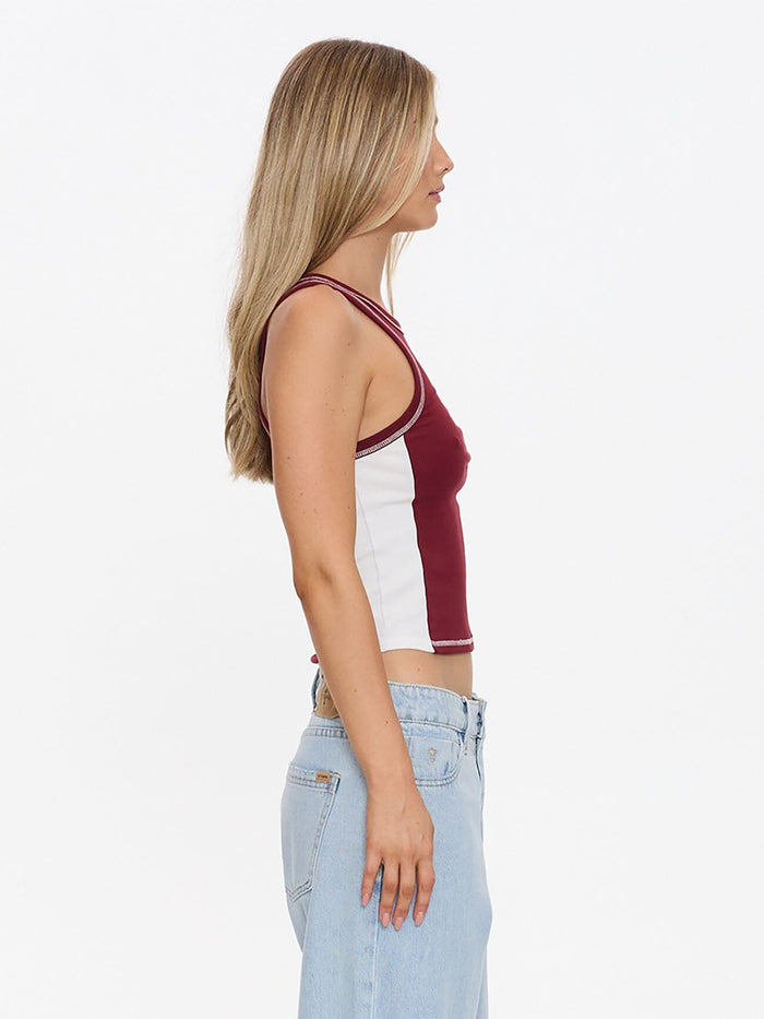 Playing For Keeps Tank - Garnet Red 4