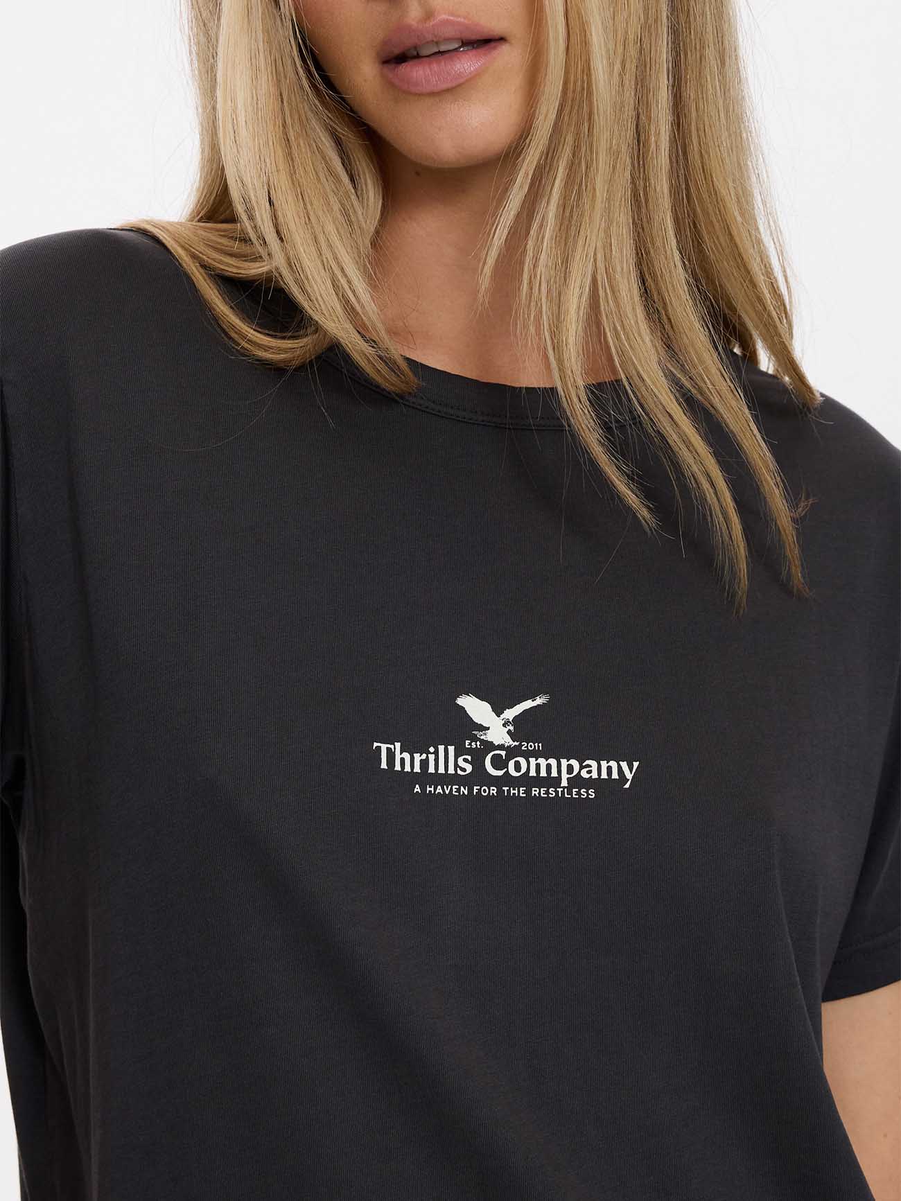 Haven For The Reckless Relaxed Tee - Dark Charcoal