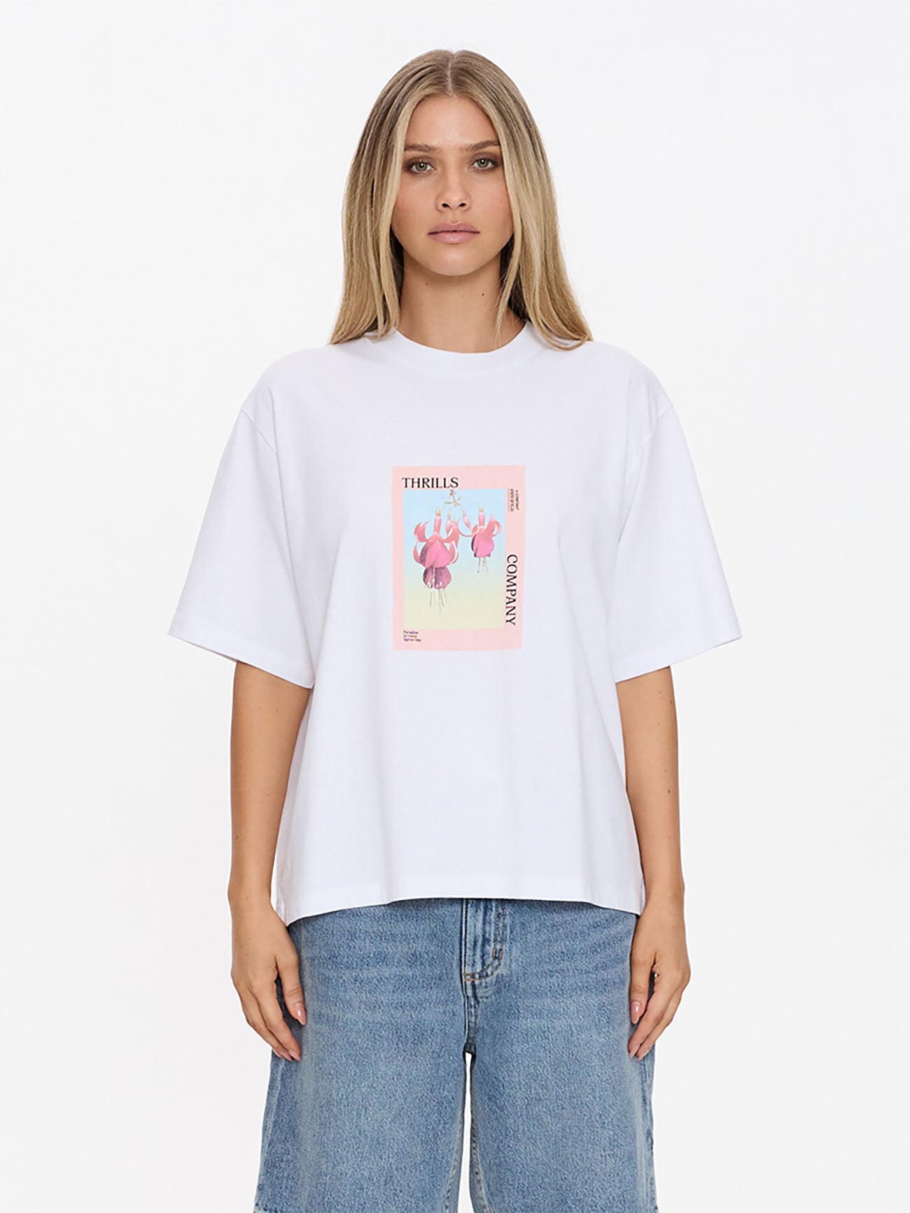 Nature Of Illusion Square Tee - White