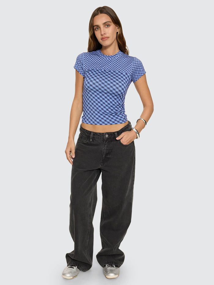 High Speed Check Panelled Club Tee - Guardian Navy 4