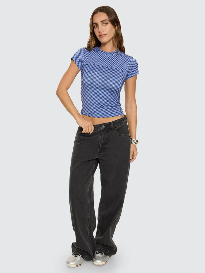 High Speed Check Panelled Club Tee - Guardian Navy 4