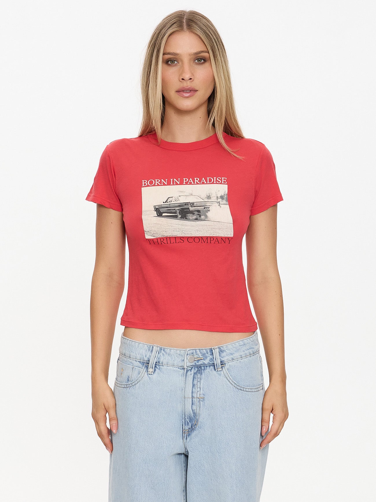 Metal And Dust Boy Tee - Flame Red 4