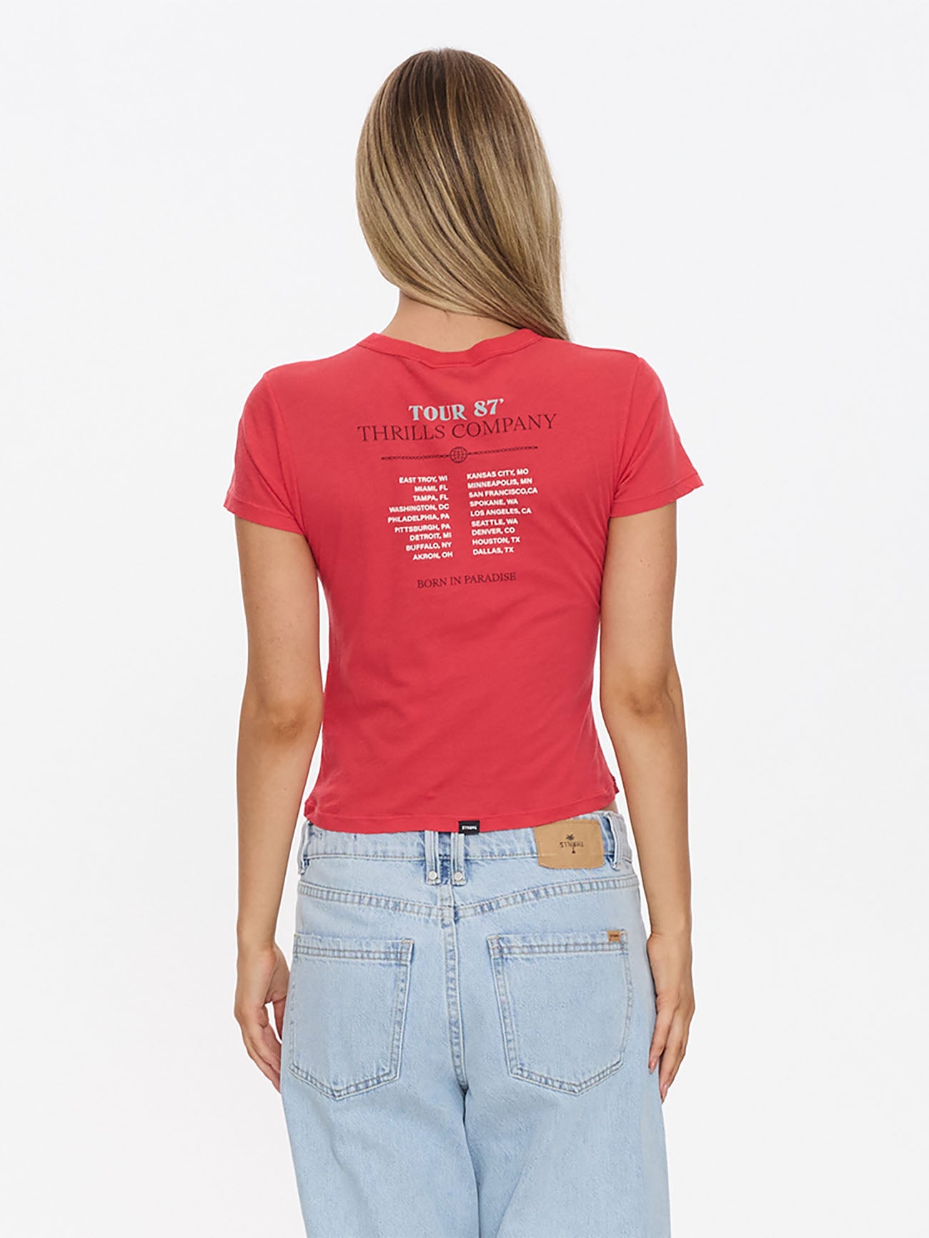 Metal And Dust Boy Tee - Flame Red 4