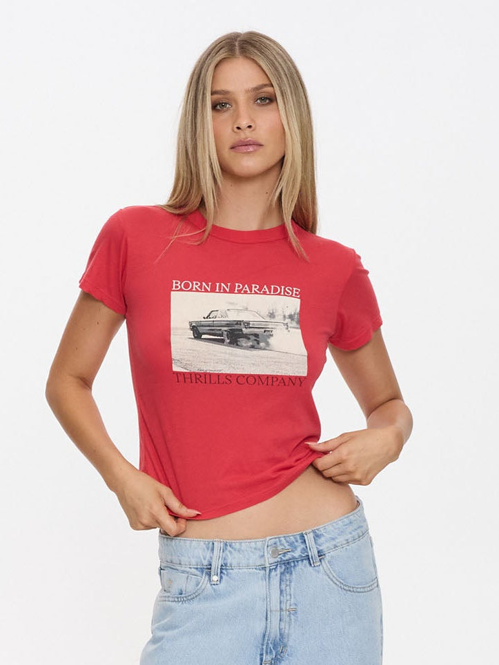 Metal And Dust Boy Tee - Flame Red 4