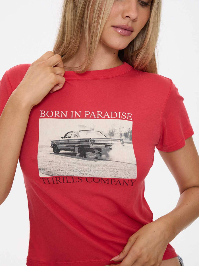 Metal And Dust Boy Tee - Flame Red 4