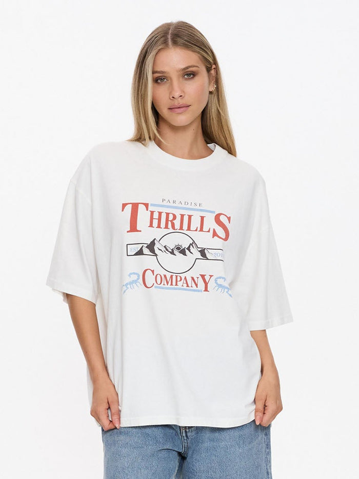 Touch The Sky Oversized Tee - Dirty White 4