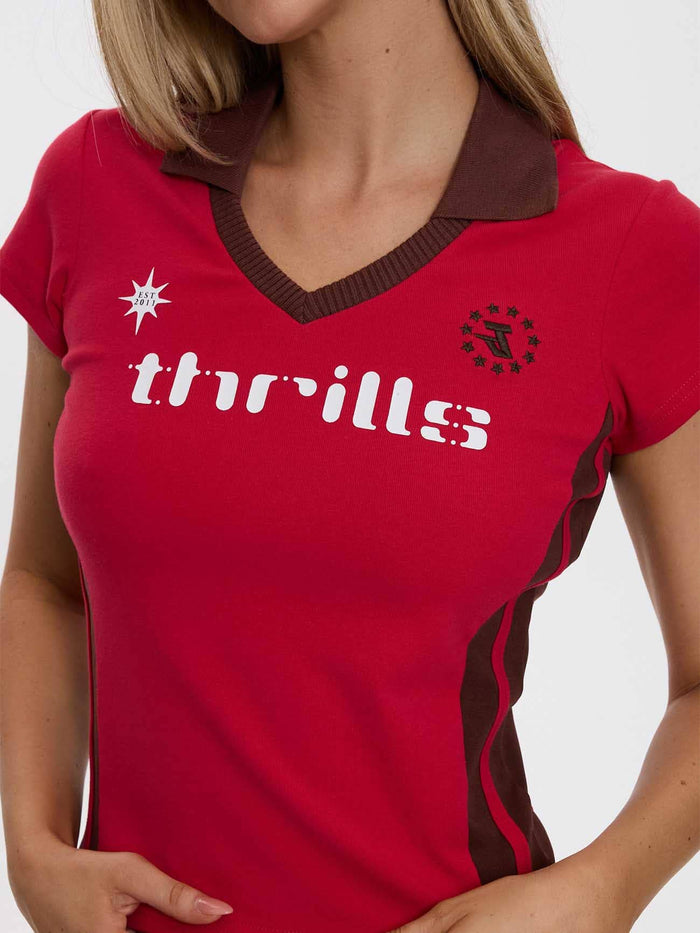 Hot Shot Polo Club Tee - Cherry 4