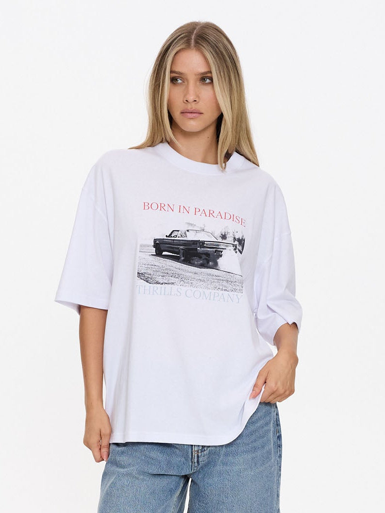 Metal And Dust Oversized Tee - White 4
