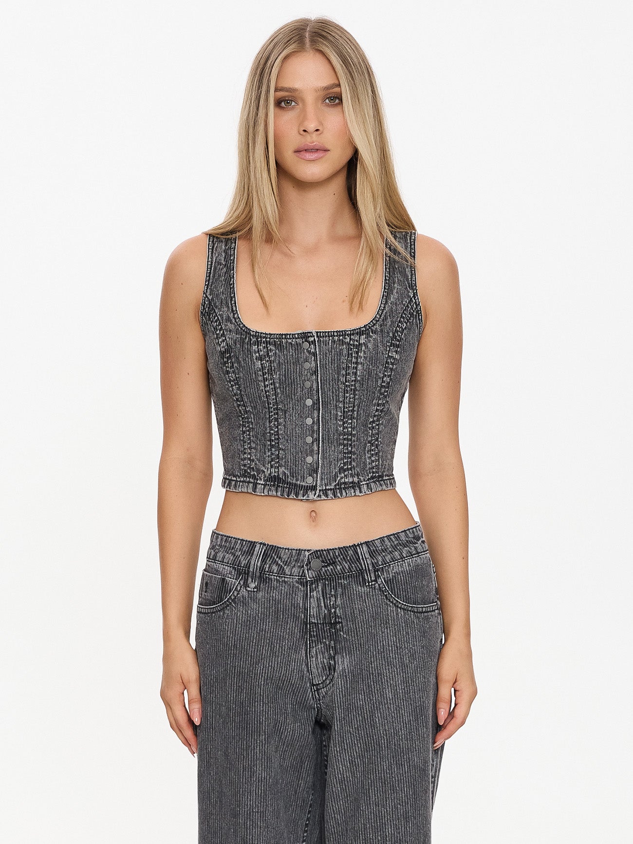 Good Intentions Denim Top - Smoked Rib 4