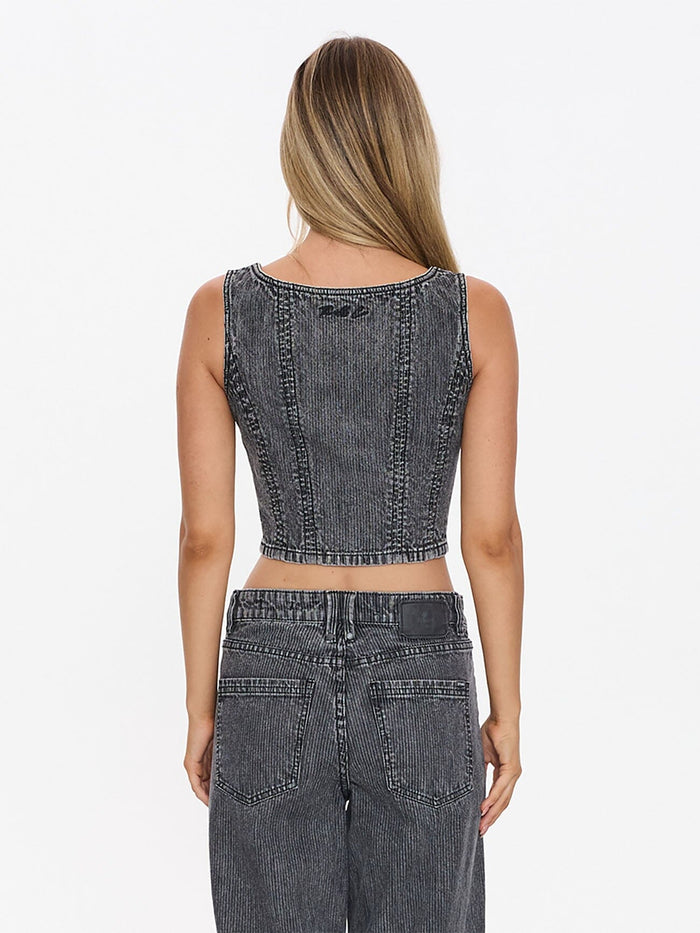 Good Intentions Denim Top - Smoked Rib 4