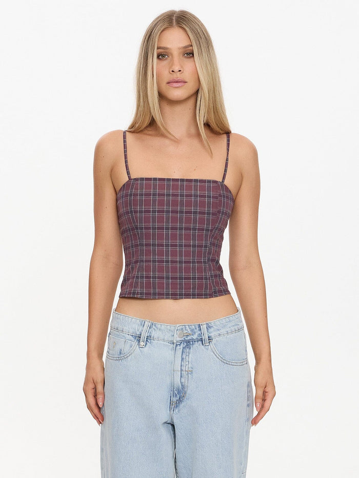 Almighty Check Top - Vintage Mauve 4