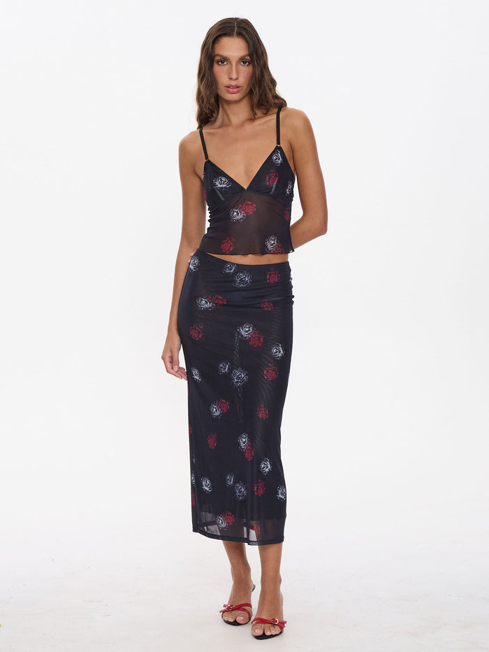 Perfect Illusion Mesh Top - Black 4