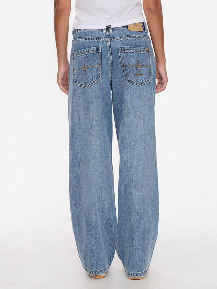 Billie Low Rise Baggy Dopamine Jean - Rustic Fade