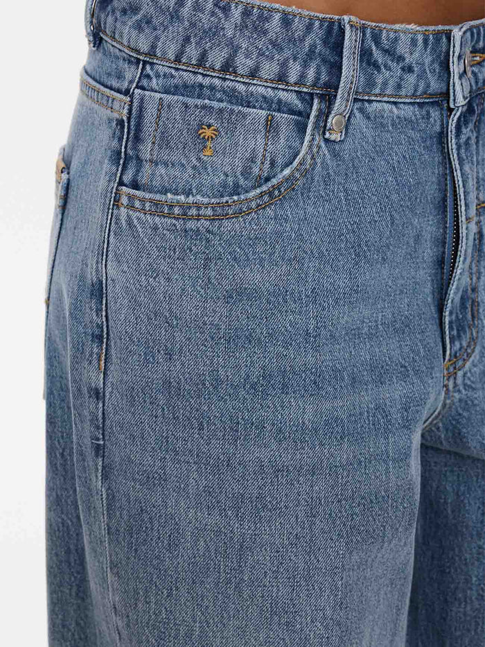 Billie Low Rise Baggy Dopamine Jean - Rustic Fade
