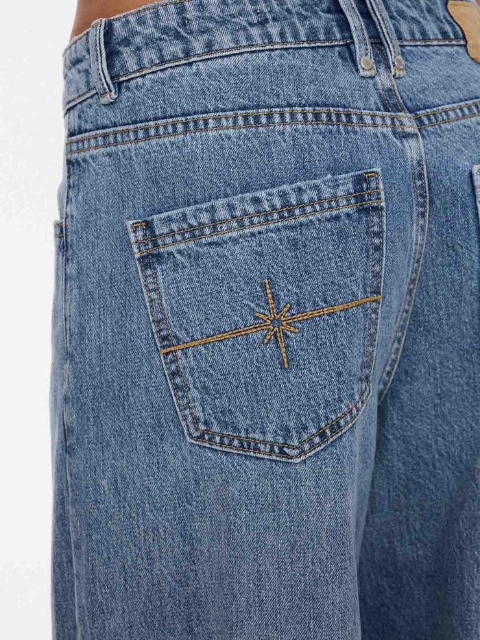 Billie Low Rise Baggy Dopamine Jean - Rustic Fade