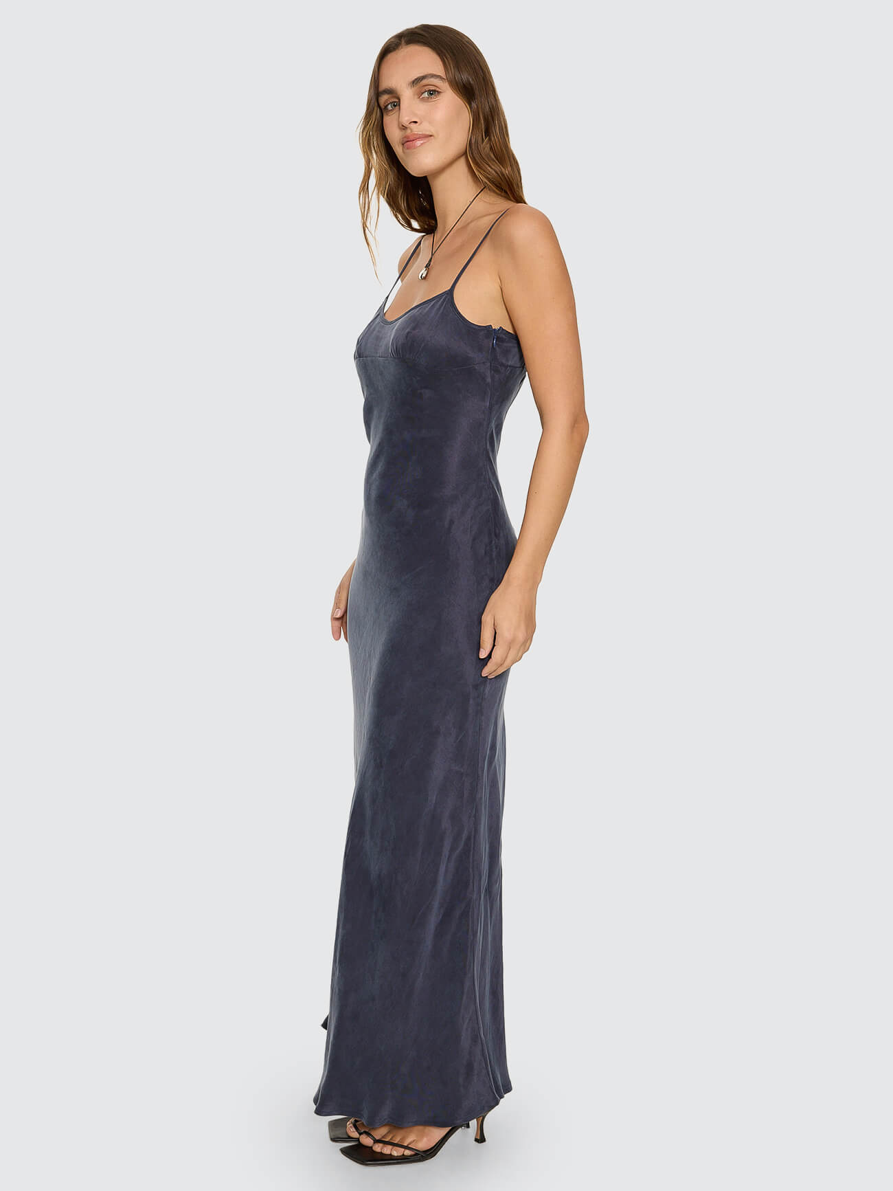 Kenni Bias Maxi Dress - Guardian Navy 4