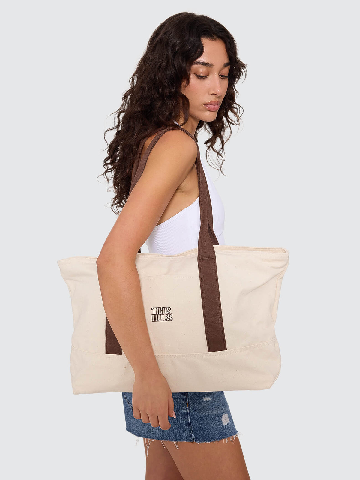 Monogram Tote - Unbleached One Size