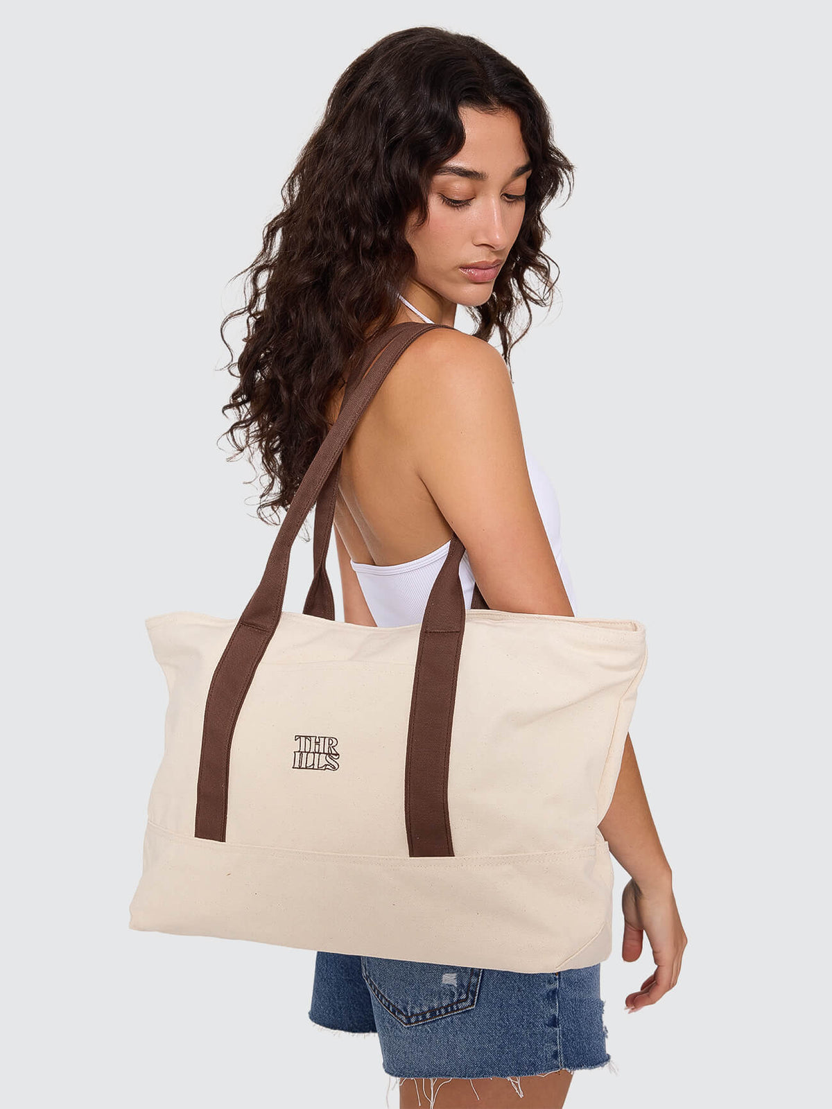 Monogram Tote - Unbleached One Size