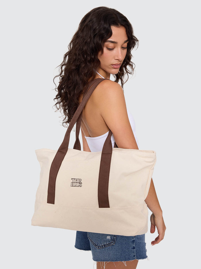 Monogram Tote - Unbleached One Size