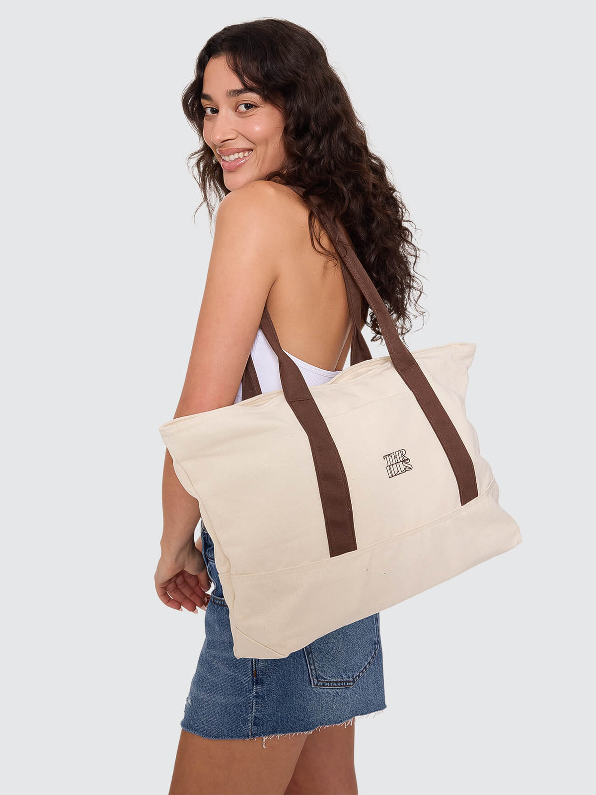 Monogram Tote - Unbleached One Size