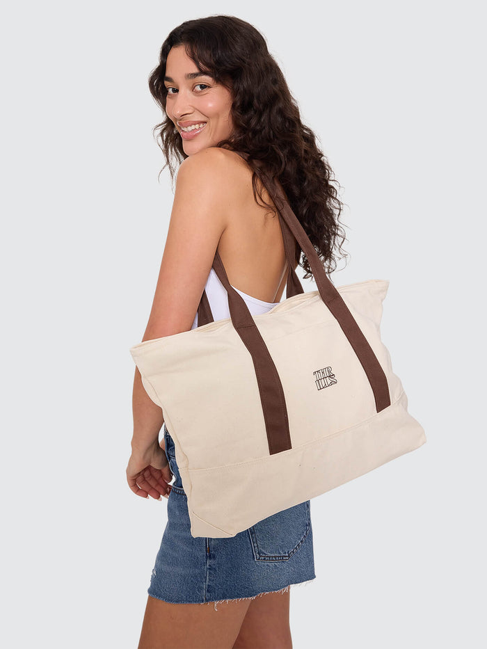 Monogram Tote - Unbleached One Size
