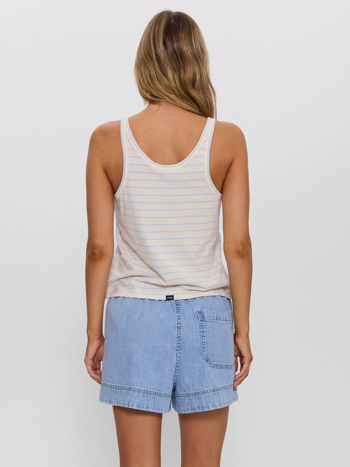 Coastal Slouch Tank - Placid Blue Stripe 4