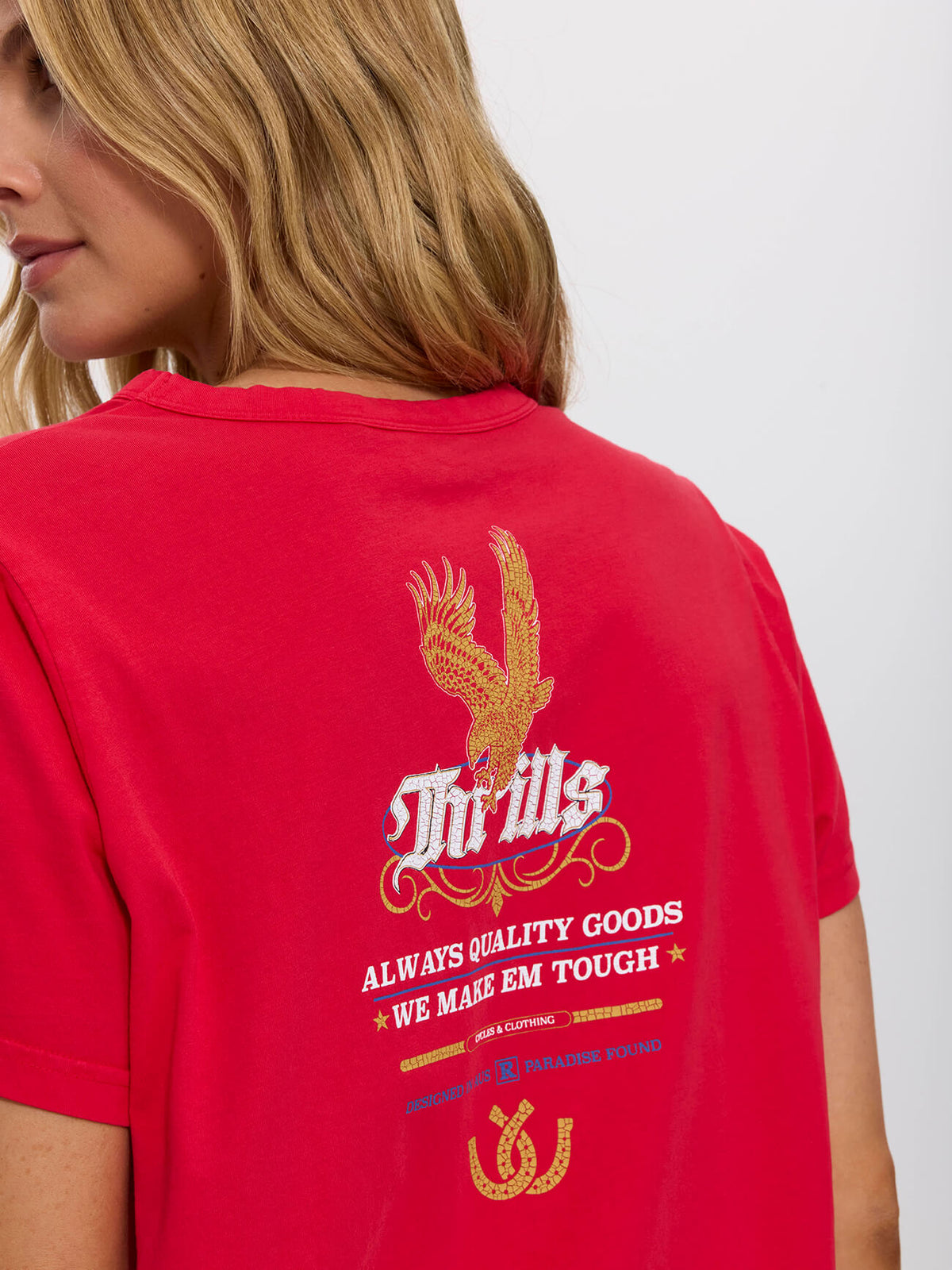 Always Good Always Tough Relaxed Tee - Flame Red 4