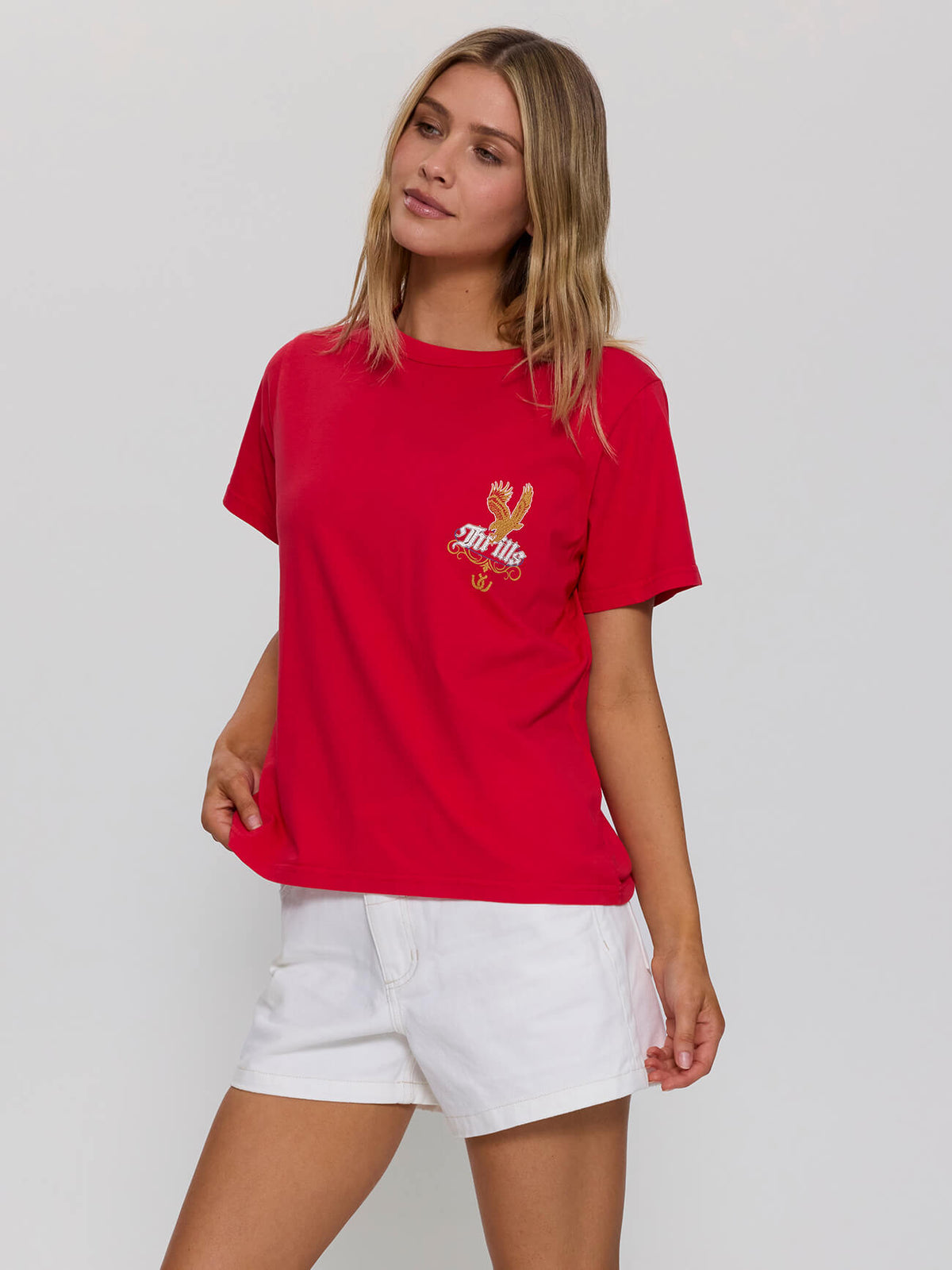 Always Good Always Tough Relaxed Tee - Flame Red 4