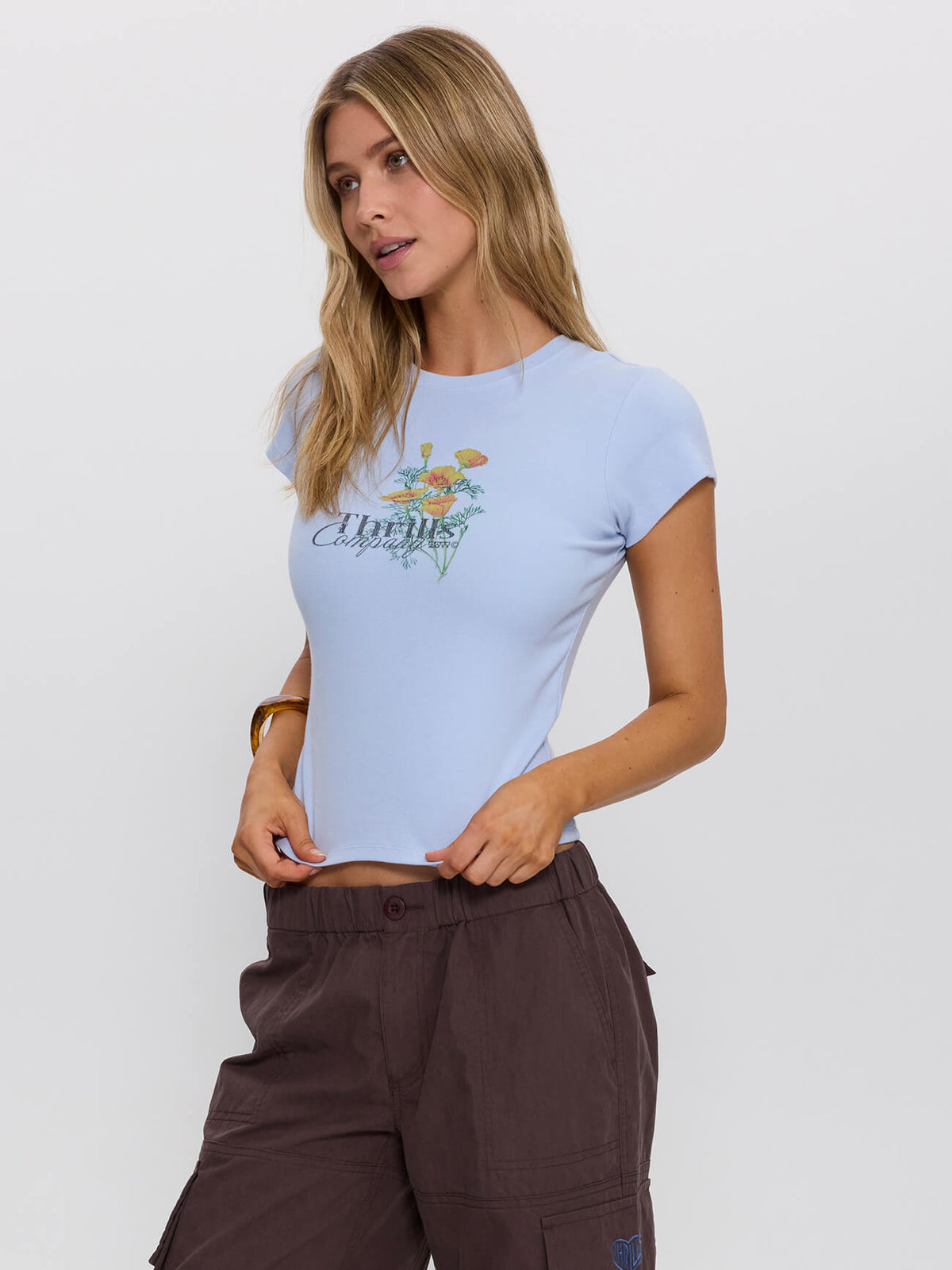 Flowers Of Tomorrow Tee - Placid Blue 4