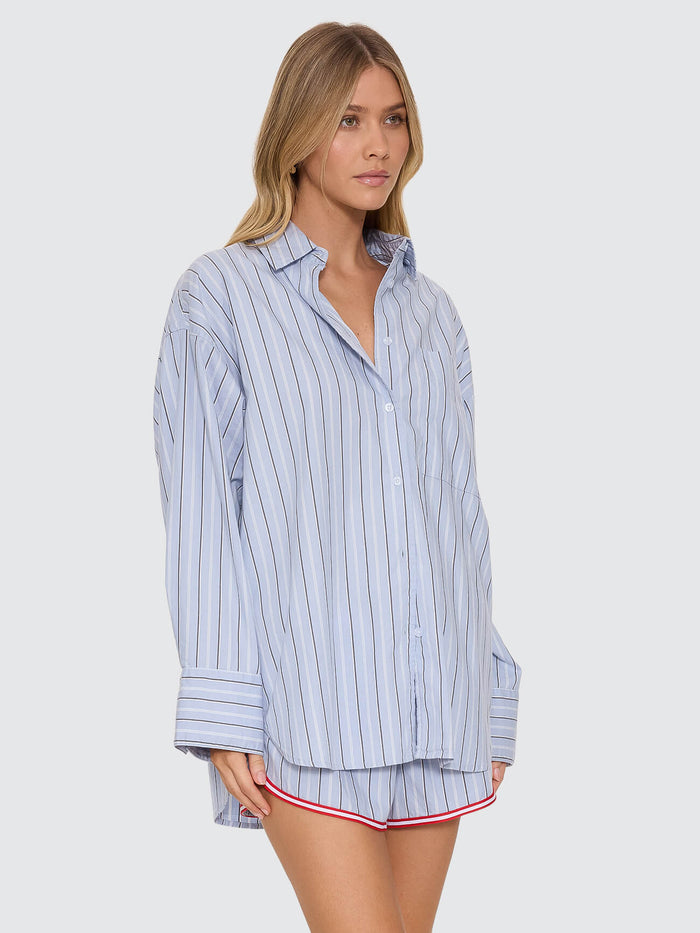 Motion Shirt - Placid Blue Stripe 4