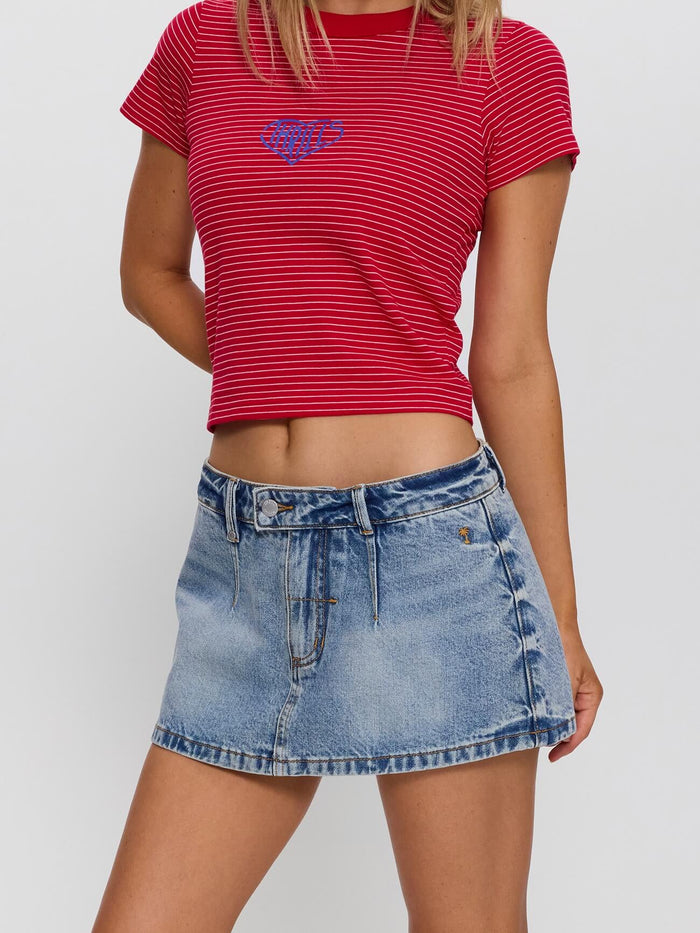 Brady Low Rise Skort - Clam Bake Blue 4