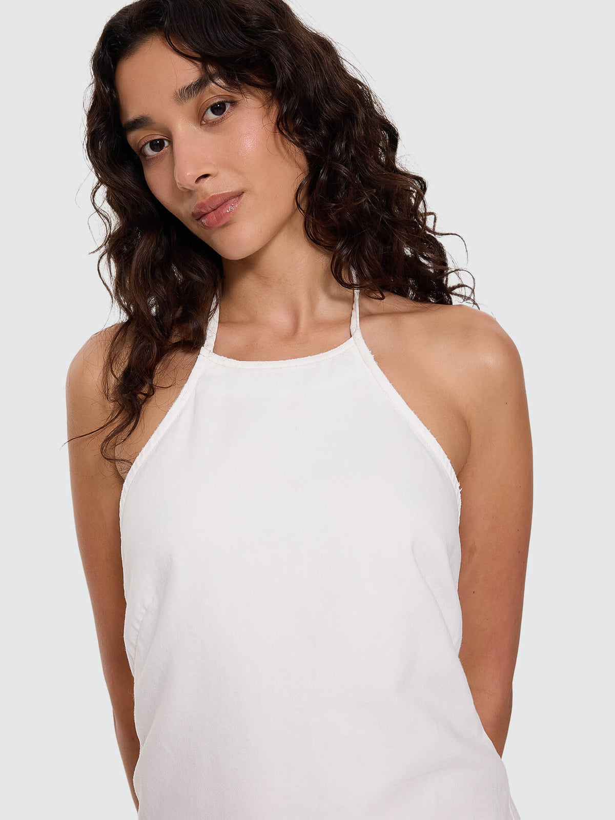 Ange Halter Dress - Bright White 4