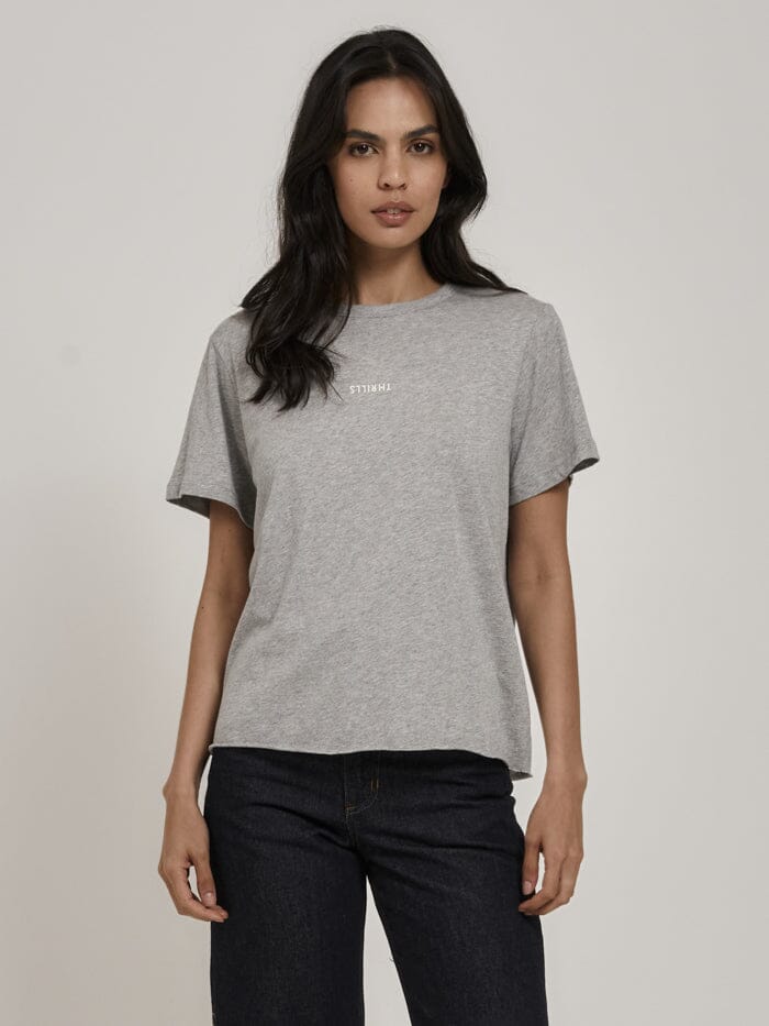 Minimal Thrills Relaxed Tee - Grey Marle