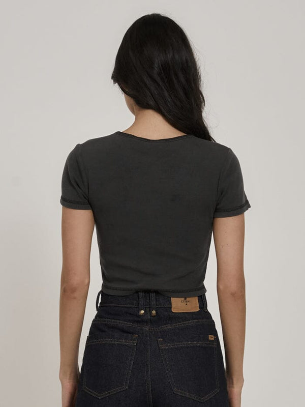 Chariot Oval Baby Tee - Merch Black